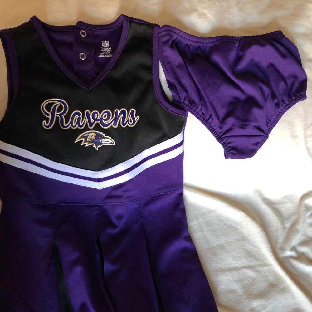 Ravens Girls cheerleader outfit